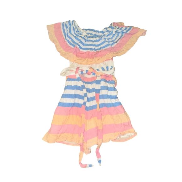 Mara Hoffman Swim Wheatfield Off Shoulder Romper Womens Size S Multicolor Stripe - Picture 5 of 7
